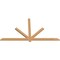 Ekena Millwork Kennewick Timber Gable Bracket, Western Red Cedar, 84"W x 45"H x 1 1/2"D x 3 1/2"F, 13/12 Pitch GBW084X45X0204KEN00SWR - alternate 3